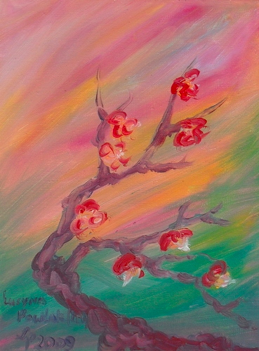 Obraz: „Śmiało pod wiatr 6”, Olej, autor: Lucyna Pawlak (Lu), 2009