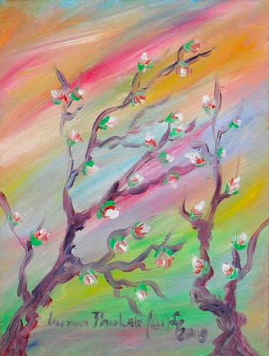 Obraz: „Śmiało pod wiatr 7”, Olej, autor: Lucyna Pawlak (Lu), 2009