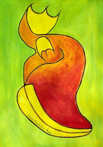 Painting: "Fall", Tempera, author: Lucyna Pawlak (Lu), 2007