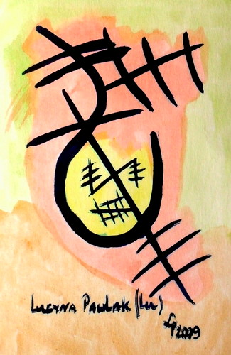 Painting: "Range 102", Watercolour, author: Lucyna Pawlak (Lu), 2009