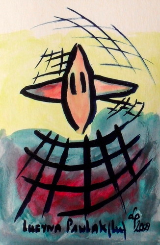 Painting: "Range 104", Watercolour, author: Lucyna Pawlak (Lu), 2009