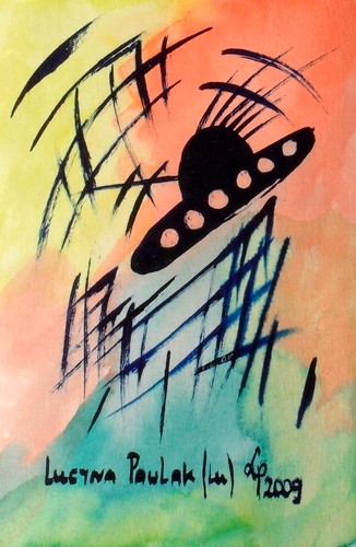 Painting: "Range 105", Watercolour, author: Lucyna Pawlak (Lu), 2009