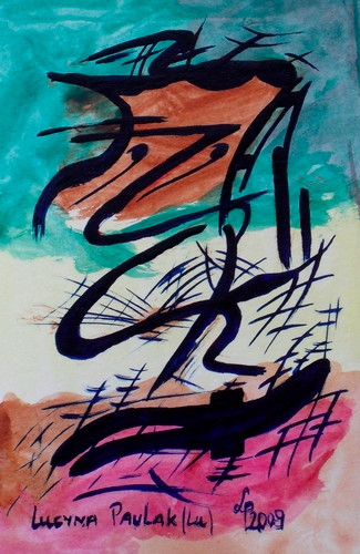 Painting: "Range 108", Watercolour, author: Lucyna Pawlak (Lu), 2009