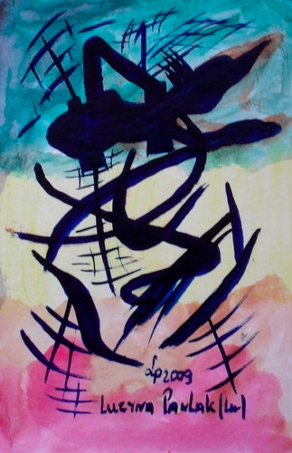 Painting: "Range 109", Watercolour, author: Lucyna Pawlak (Lu), 2009