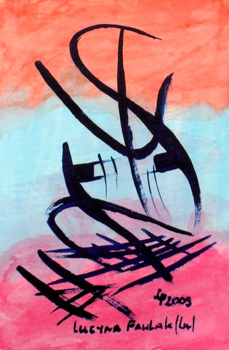 Painting: "Range 110", Watercolour, author: Lucyna Pawlak (Lu), 2009