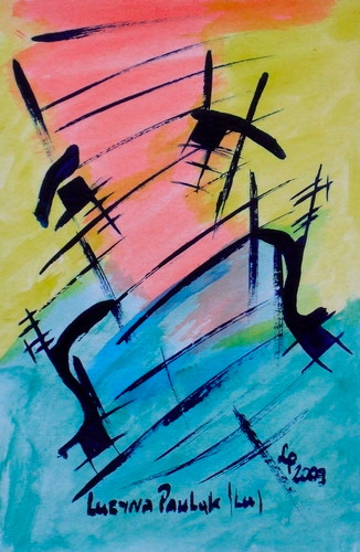 Painting: "Range 113", Watercolour, author: Lucyna Pawlak (Lu), 2009