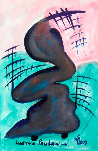 Painting: "Range 117", Watercolour, author: Lucyna Pawlak (Lu), 2009