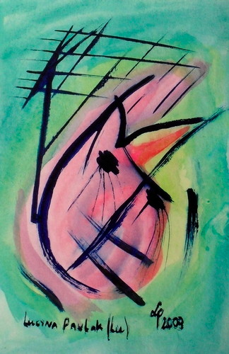 Painting: "Range 118", Watercolour, author: Lucyna Pawlak (Lu), 2009