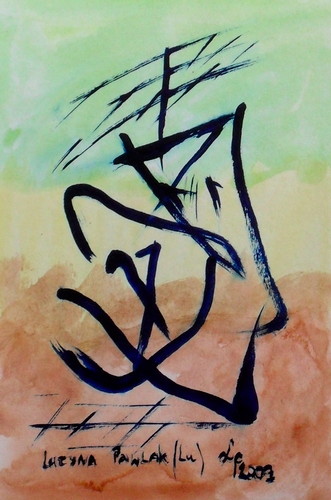 Painting: "Range 119", Watercolour, author: Lucyna Pawlak (Lu), 2009