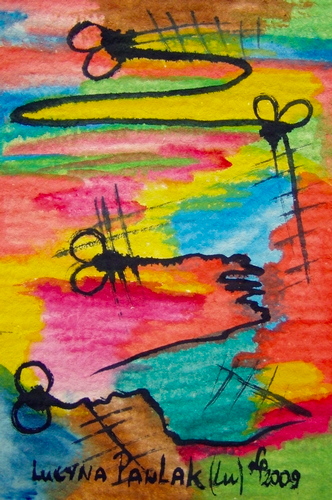 Painting: "Range 12", Watercolour, author: Lucyna Pawlak (Lu), 2009
