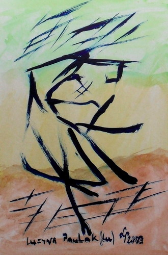 Painting: "Range 120", Watercolour, author: Lucyna Pawlak (Lu), 2009
