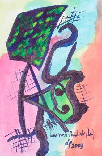 Painting: "Range 125", Watercolour, author: Lucyna Pawlak (Lu), 2009