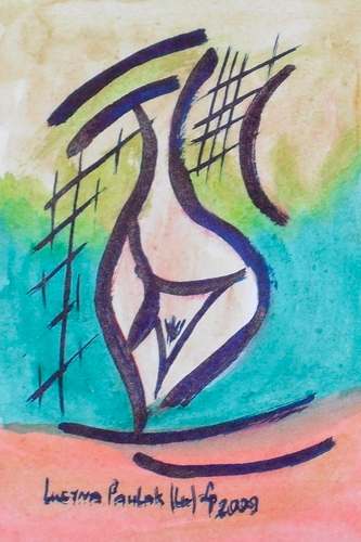Painting: "Range 130", Watercolour, author: Lucyna Pawlak (Lu), 2009
