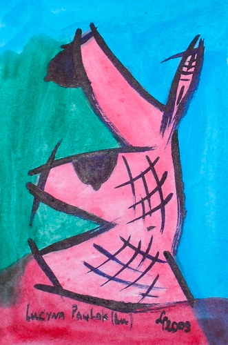Painting: "Range 131", Watercolour, author: Lucyna Pawlak (Lu), 2009