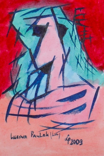 Painting: "Range 134", Watercolour, author: Lucyna Pawlak (Lu), 2009