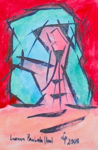 Painting: "Range 135", Watercolour, author: Lucyna Pawlak (Lu), 2009