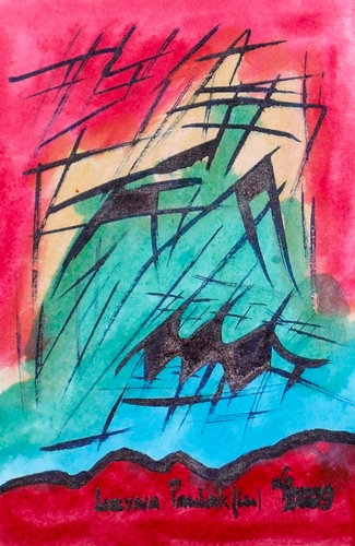 Painting: "Range 139", Watercolour, author: Lucyna Pawlak (Lu), 2009