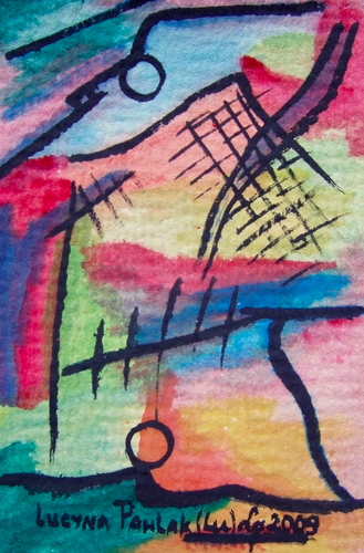 Painting: "Range 14", Watercolour, author: Lucyna Pawlak (Lu), 2009