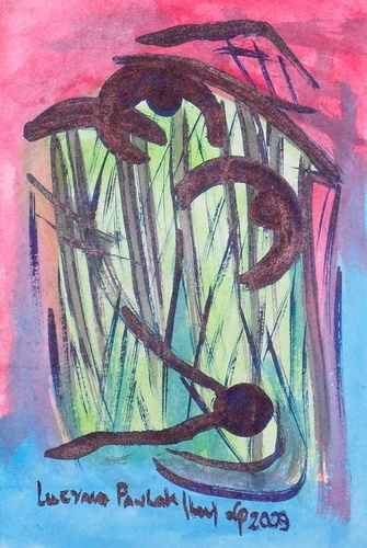 Painting: "Range 141", Watercolour, author: Lucyna Pawlak (Lu), 2009