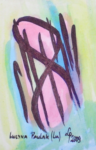 Painting: "Range 142", Watercolour, author: Lucyna Pawlak (Lu), 2009