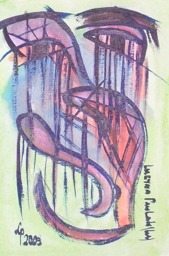Painting: "Range 143", Watercolour, author: Lucyna Pawlak (Lu), 2009