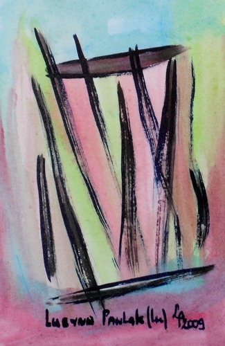 Painting: "Range 145", Watercolour, author: Lucyna Pawlak (Lu), 2009