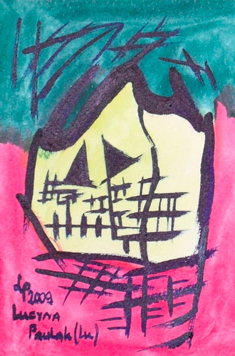 Painting: "Range 147", Watercolour, author: Lucyna Pawlak (Lu), 2009