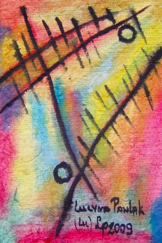 Painting: "Range 15", Watercolour, author: Lucyna Pawlak (Lu), 2009