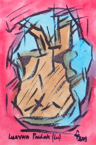 Painting: "Range 151", Watercolour, author: Lucyna Pawlak (Lu), 2009