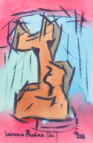 Painting: "Range 152", Watercolour, author: Lucyna Pawlak (Lu), 2009