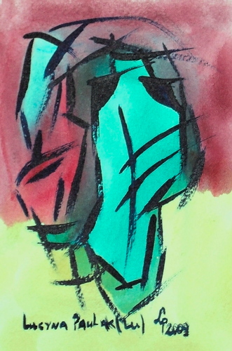 Painting: "Range 153", Watercolour, author: Lucyna Pawlak (Lu), 2009