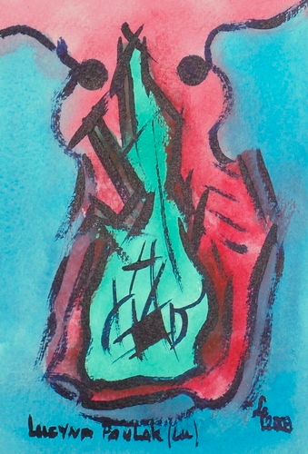 Painting: "Range 154", Watercolour, author: Lucyna Pawlak (Lu), 2009