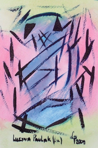Painting: "Range 158", Watercolour, author: Lucyna Pawlak (Lu), 2009