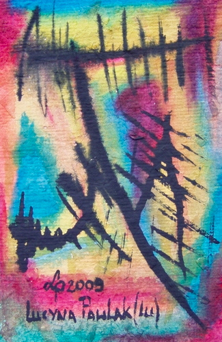Painting: "Range 16", Watercolour, author: Lucyna Pawlak (Lu), 2009