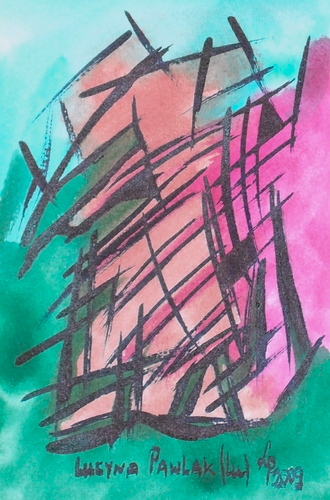 Painting: "Range 160", Watercolour, author: Lucyna Pawlak (Lu), 2009