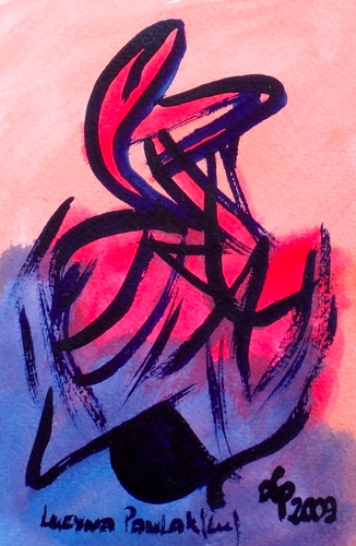 Painting: "Range 161", Watercolour, author: Lucyna Pawlak (Lu), 2009