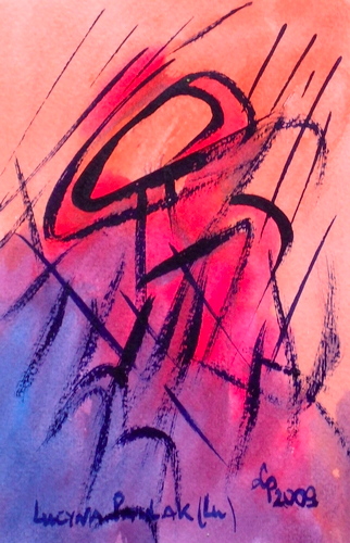 Painting: "Range 162", Watercolour, author: Lucyna Pawlak (Lu), 2009