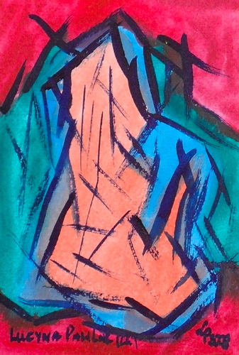 Painting: "Range 163", Watercolour, author: Lucyna Pawlak (Lu), 2009