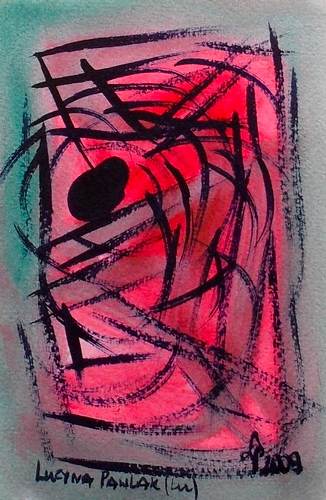 Painting: "Range 166", Watercolour, author: Lucyna Pawlak (Lu), 2009