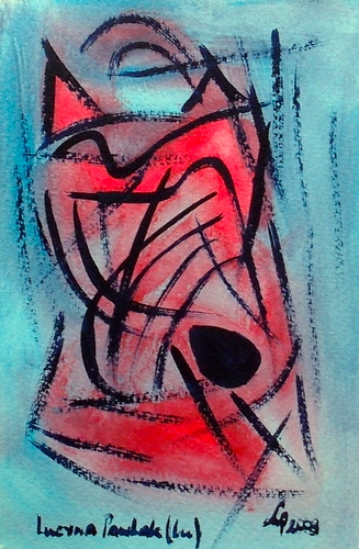 Painting: "Range 168", Watercolour, author: Lucyna Pawlak (Lu), 2009