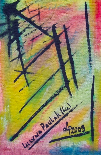 Painting: "Range 17", Watercolour, author: Lucyna Pawlak (Lu), 2009