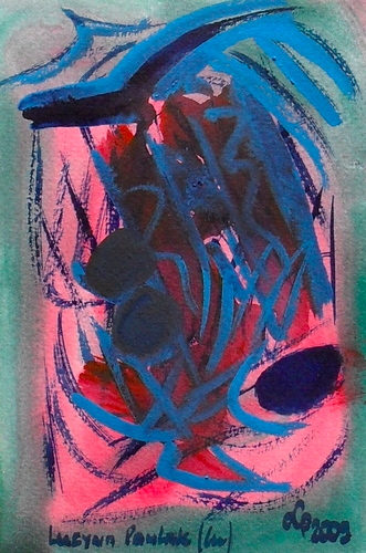 Painting: "Range 171", Watercolour, author: Lucyna Pawlak (Lu), 2009