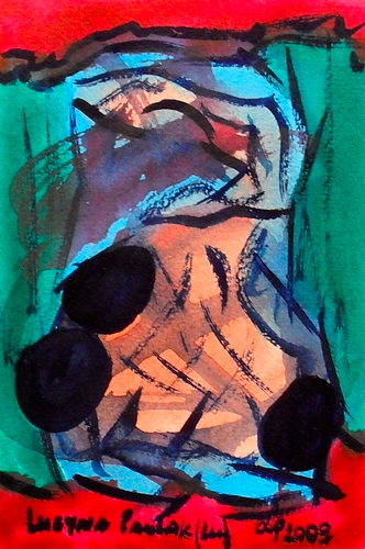 Painting: "Range 172", Watercolour, author: Lucyna Pawlak (Lu), 2009