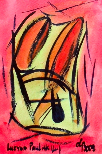 Painting: "Range 173", Watercolour, author: Lucyna Pawlak (Lu), 2009