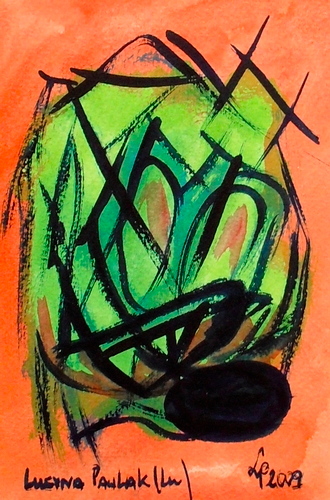 Painting: "Range 176", Watercolour, author: Lucyna Pawlak (Lu), 2009