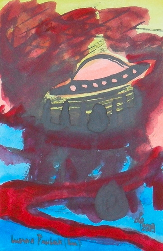 Painting: "Range 178", Watercolour, author: Lucyna Pawlak (Lu), 2009