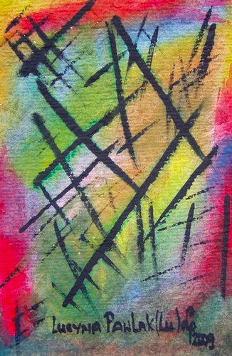 Painting: "Range 18", Watercolour, author: Lucyna Pawlak (Lu), 2009