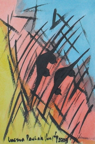 Painting: "Range 180", Watercolour, author: Lucyna Pawlak (Lu), 2009