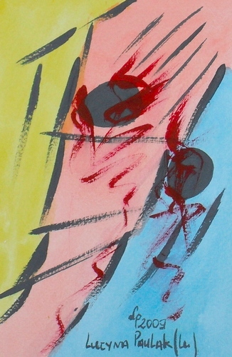 Painting: "Range 181", Watercolour, author: Lucyna Pawlak (Lu), 2009