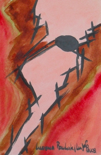 Painting: "Range 183", Watercolour, author: Lucyna Pawlak (Lu), 2009